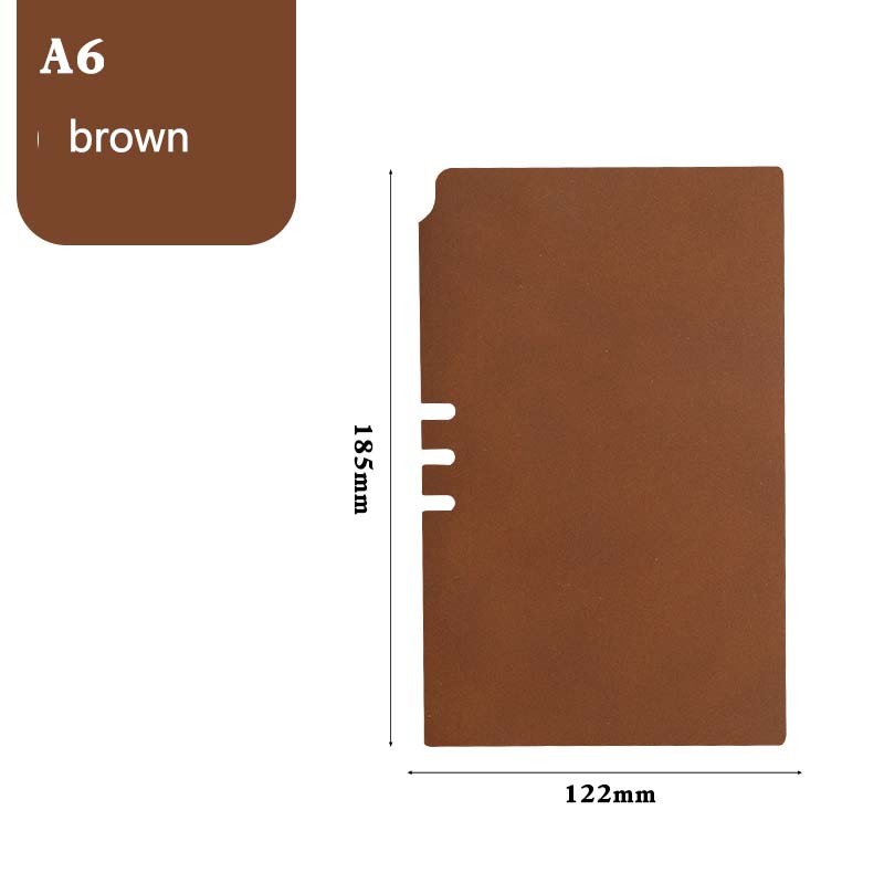 

A6Vintage leather business notebook, simple notebook, soft leather cover. Suitable for student notes