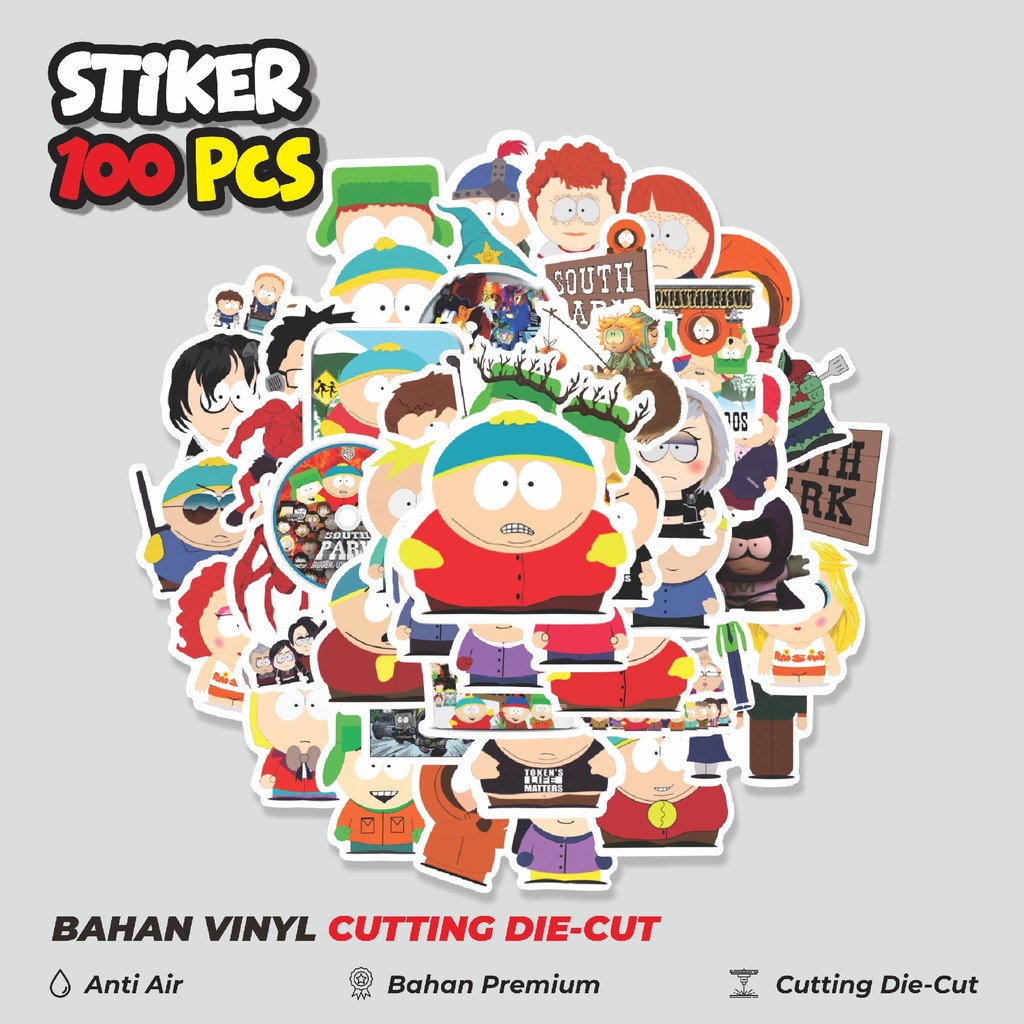 

Terbaru! 50 pcs Sticker Kartun South Park Sticker Dekorasi Lucu Kreatif untuk Notebook, Skateboard, HP