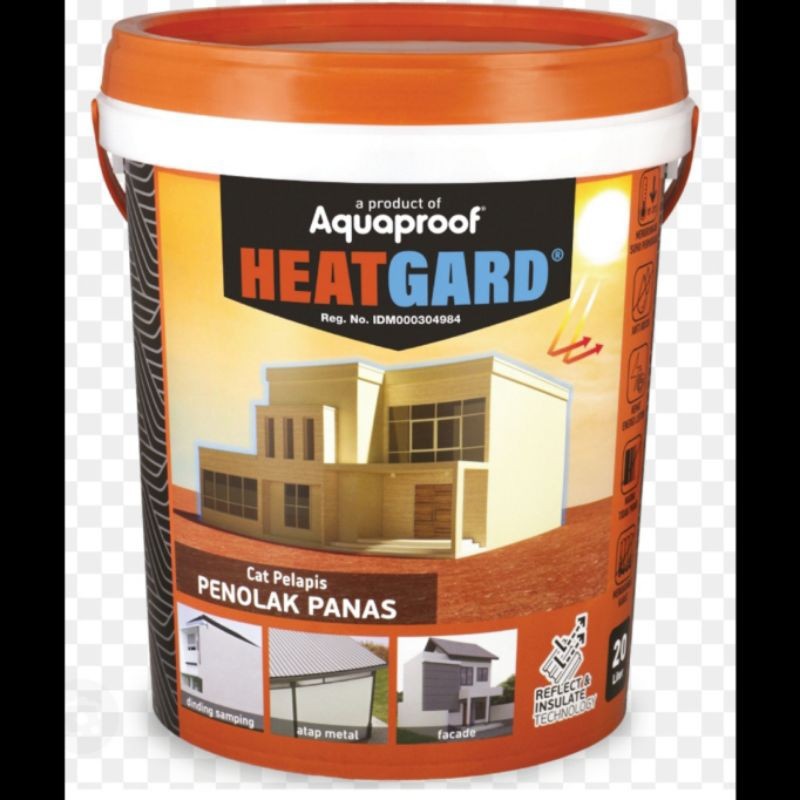 HEATGARD AQUAPROOF CAT PELAPIS PENOLAK PANAS&BOCOR 4KG(GALON)