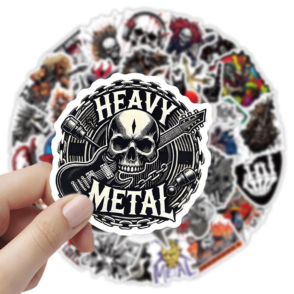 

10/30/54pcs Heavy Metals Rock Band Stickers Cool Cartoon Graffiti Decal DIY Motorcycle Guitar Laptop Car Music Decor Sticker Toy