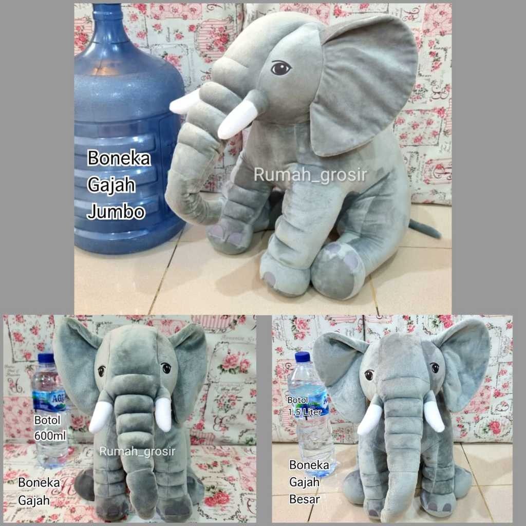 DANGLAPOSHOP  Boneka Gajah Elephant Lucu Gajah Lucu Boneka Binatang Gajah Boneka Hewan