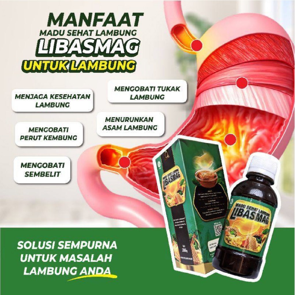 

Madu sehat lambung spesial maag gerd dan asam lambung LIBASMAG
