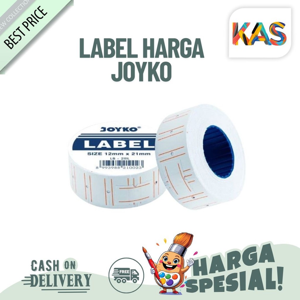 

Label Harga Joyko 1 Baris LB-2RL Biru Isi 10 Roll