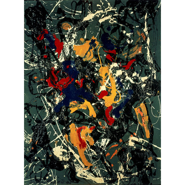 

100% handmade Abstract Oil Painting reproduction on linen canvas,number 3 by jackson pollock,Free Shipping,