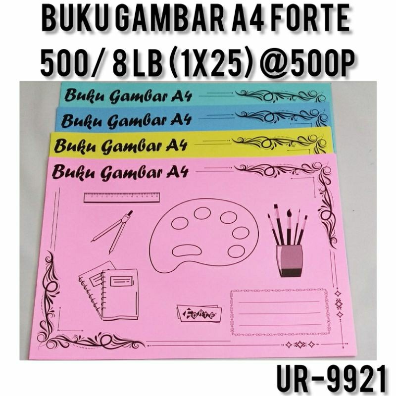 

Buku Gambar / Buku Mewarnai / Buku Gambar Murah A4 FORTE