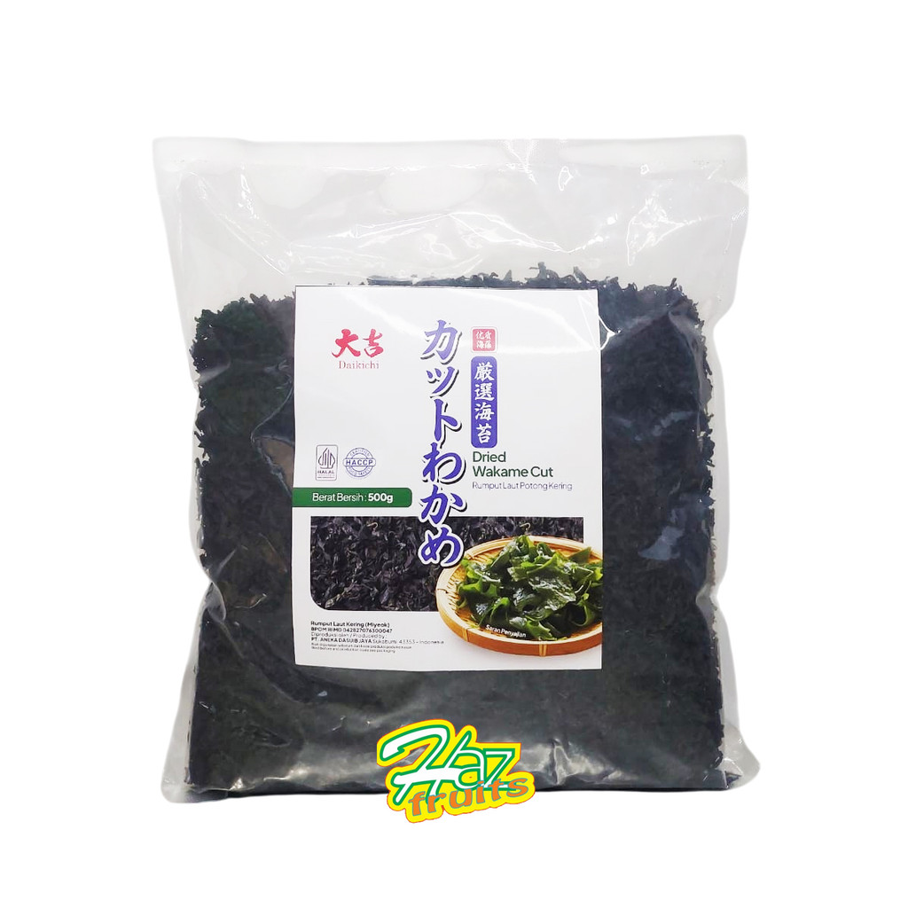 

Java Super food Cut Wakame Rumput Laut Kering / Dried Seaweed / Miyeok Myeok Miso Soup - 500 Gram