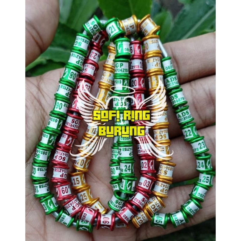 WINER VELG (BISA PESAN NAMA) UNTUK MURAI, PERKUTUT LOVE BIRD MERPATI DLL - Sofi Ring Burung