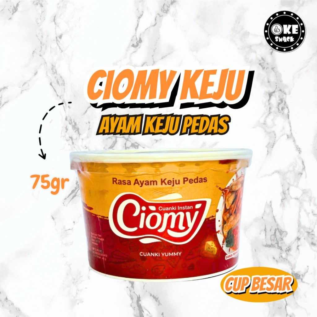 

Ciomy Cuanki Ayam Keju Pedas Cuangki Ciomy Cup Besar Halal Non MSG