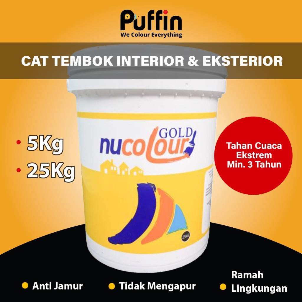 Cat Tembok Interior Nucolour Gold 25 Kg Daya Tutup Kuat