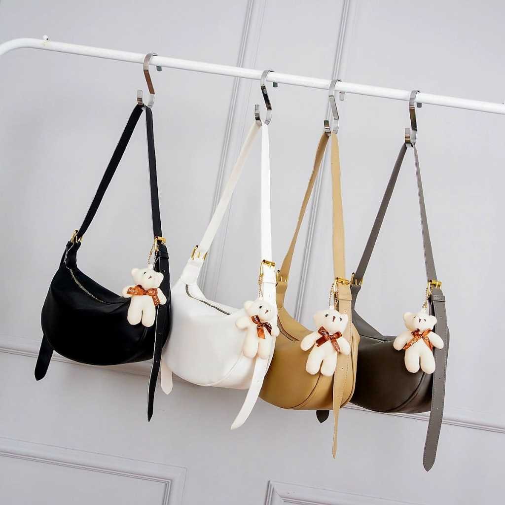 HOKICHAN Tas Wanita SweetSally - [FREE GANTUNGAN BEAR]  Aira Tas Selempang Wanita / Shoulder Bag Moo