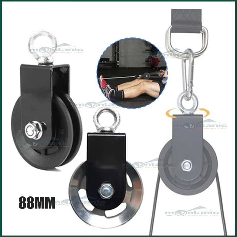 Katrol Pulley Cable Gym / Roda Katrol Pull Down Fitness / 88mm Single Katrol Pulley Cable Home Gym /