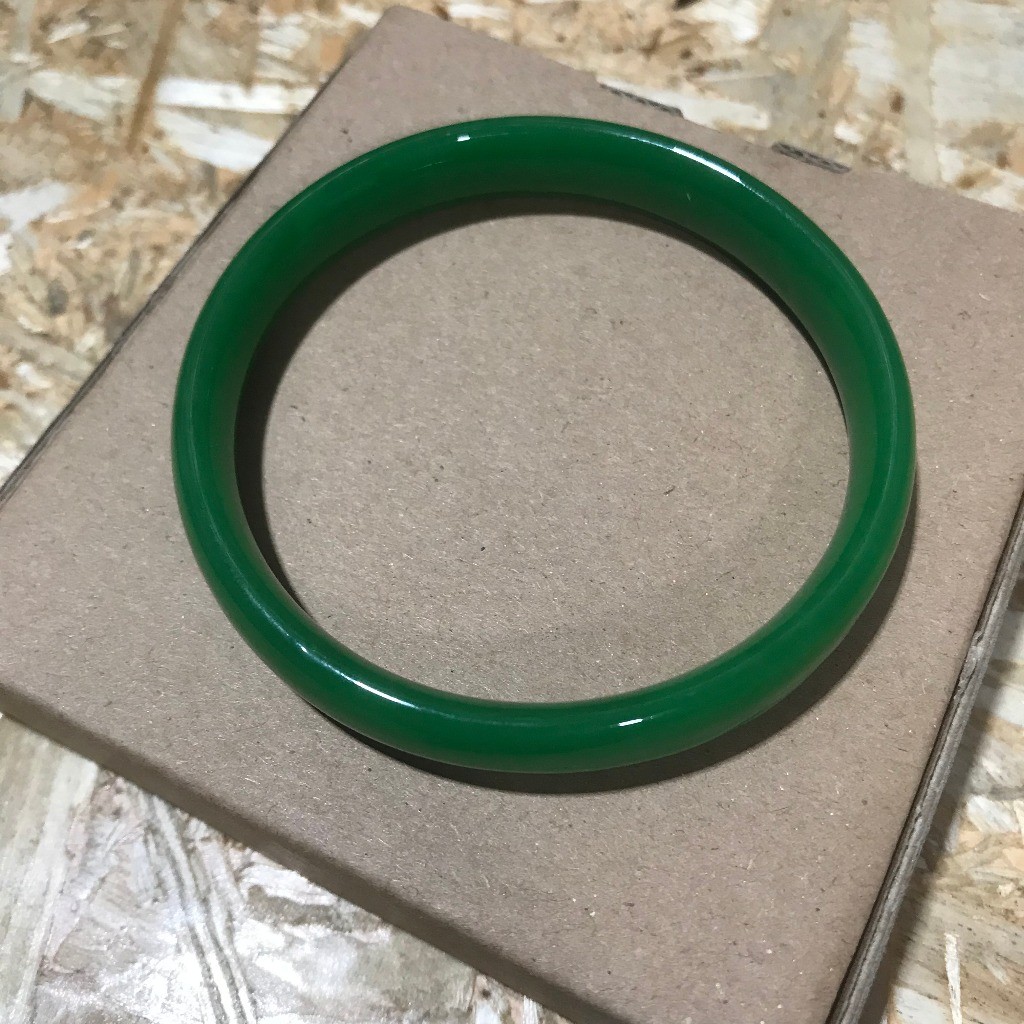 ori free box Gelang Batu Giok Natural Emerald Gelang Batu Giok Asli / Gelang Kesehatan (+BOX) GELANG