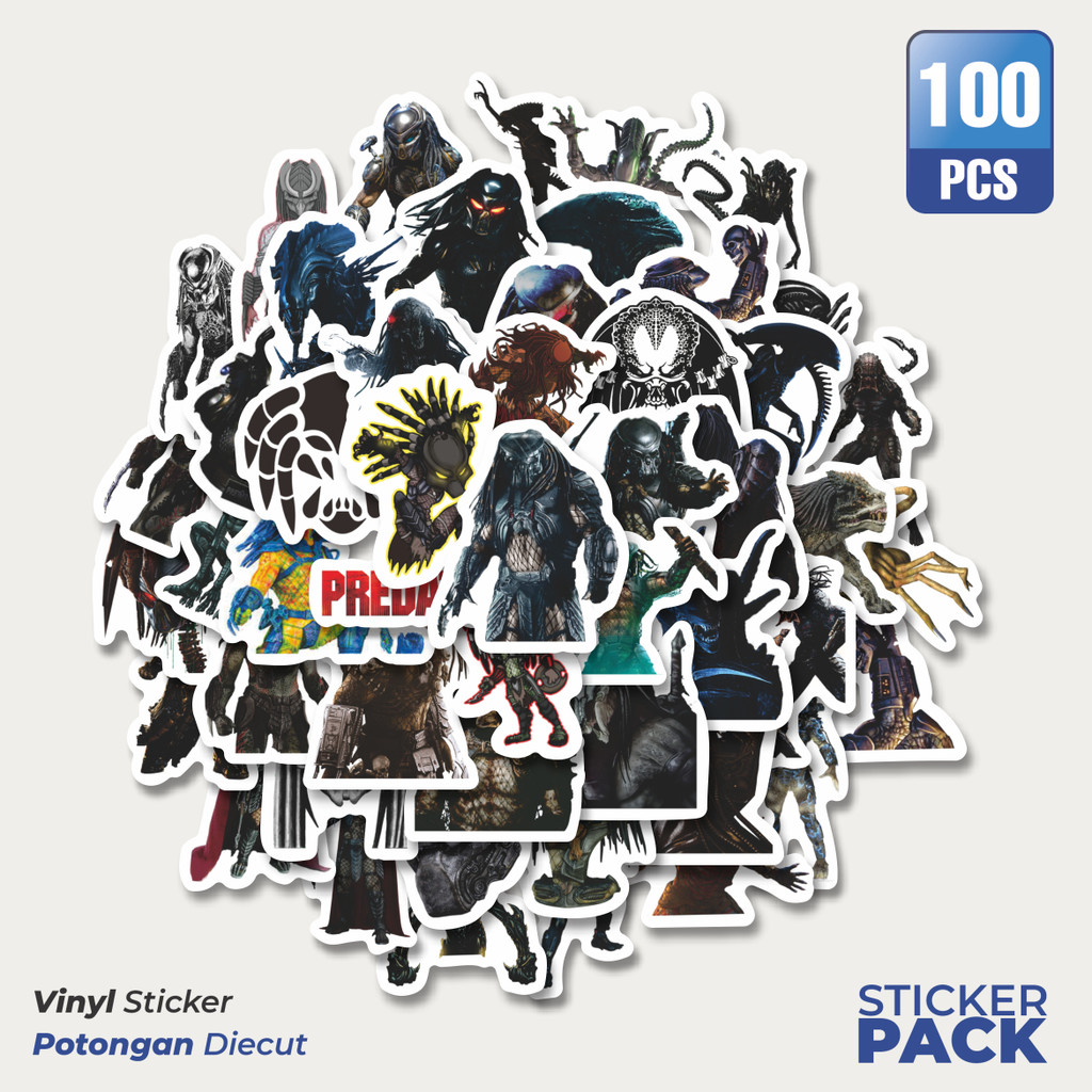 

Stiker Vinyl Stiker Kartun The Predator Waterproof Aesthetic- Untuk Laptop, Motor, dan Helm - Paper Stationery Pack