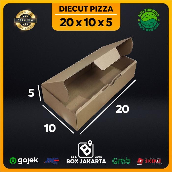 

KARDUS uk 20x10x5 CM Diecut Pizza Corrugated Packaging Box