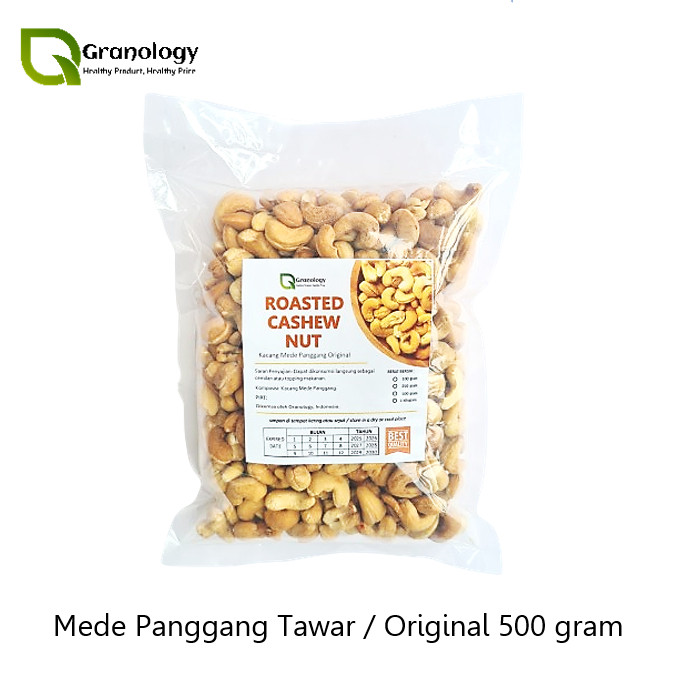 

Roasted Cashew Nut / Kacang Mede Oven Pure Original Sehat (500 gram) by Granology
