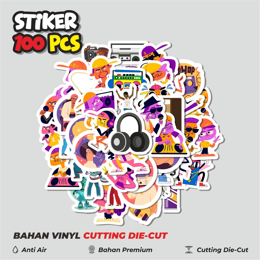 

Terbaru! 50 pcs Stiker Karakter Kartun Hip Hop Dekorasi Lucu Kreatif untuk Notebook, Skateboard, HP