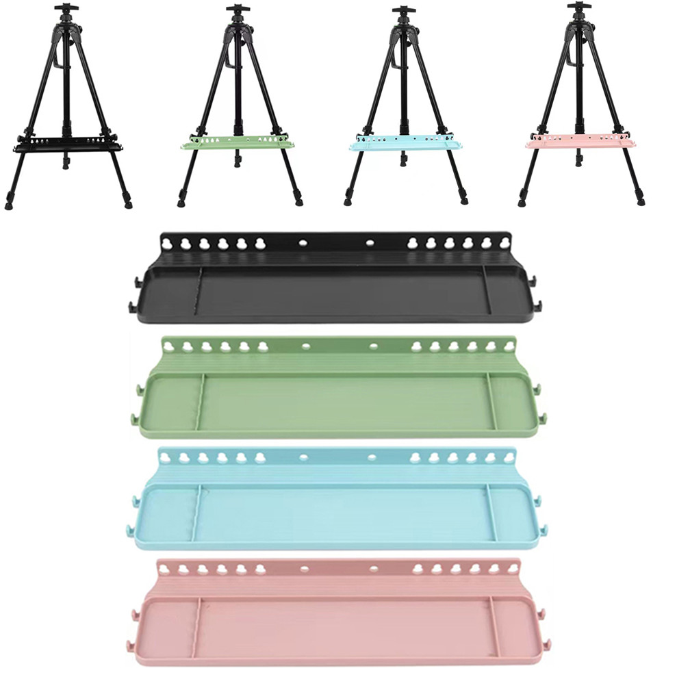 

Easel Tray Shelf Portable Storage Tray Durable Multipurpose Easy to Install Replacement Sketch Rack Artists Painting Accessory