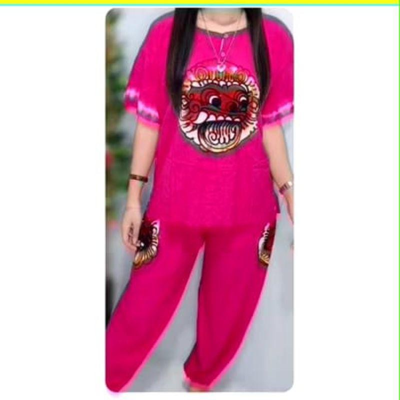 BAJU BARONG BALI// SETELAN DEWASA WANITA// BAJU PANTAI// BAJU SANTAI