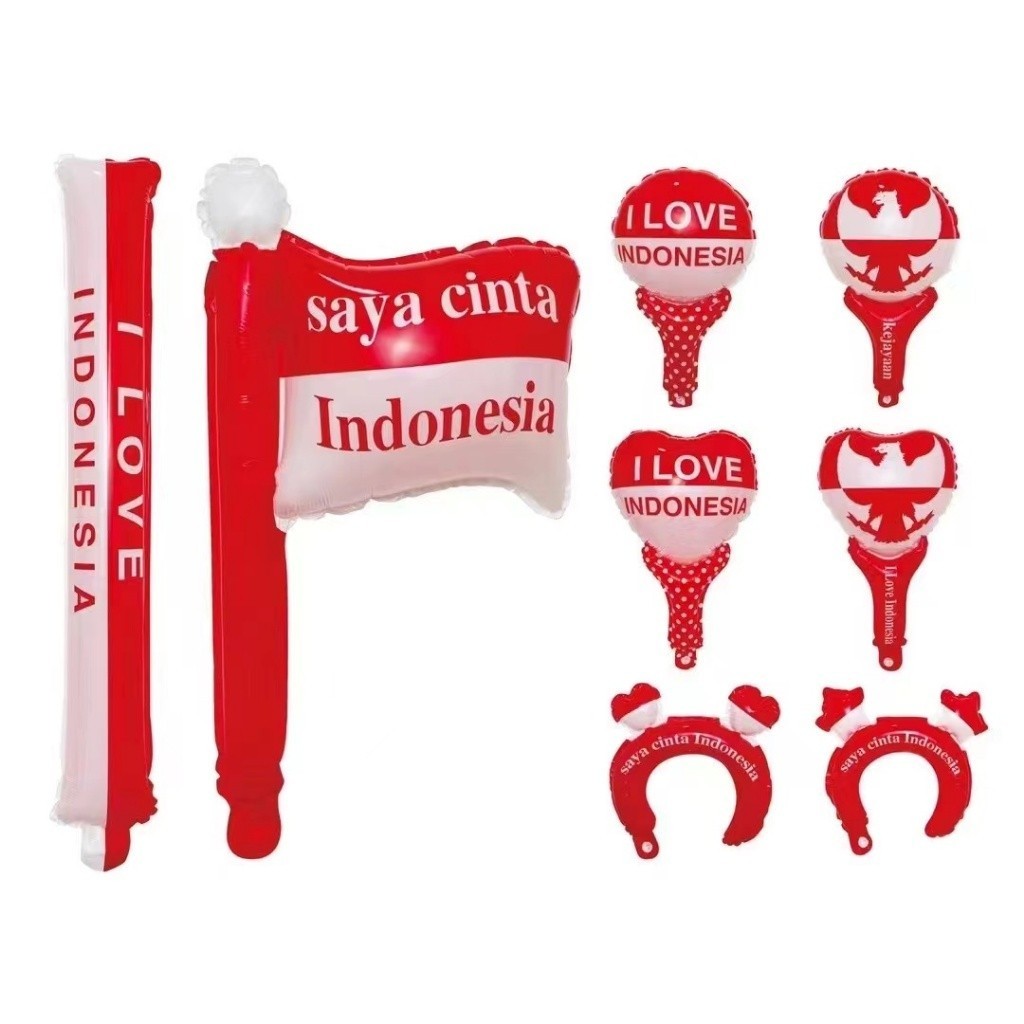 KKL I LOVE INDONESIA / Balon HUT RI 17 Agustus / BALON BANDO/BALON PENTUNGAN