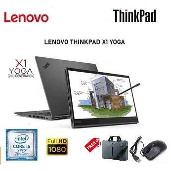 Laptop Lenovo X1 Yoga Core i5 gen 7 RAM 8GB/SSD 512GB FREE TAS/MOUSE