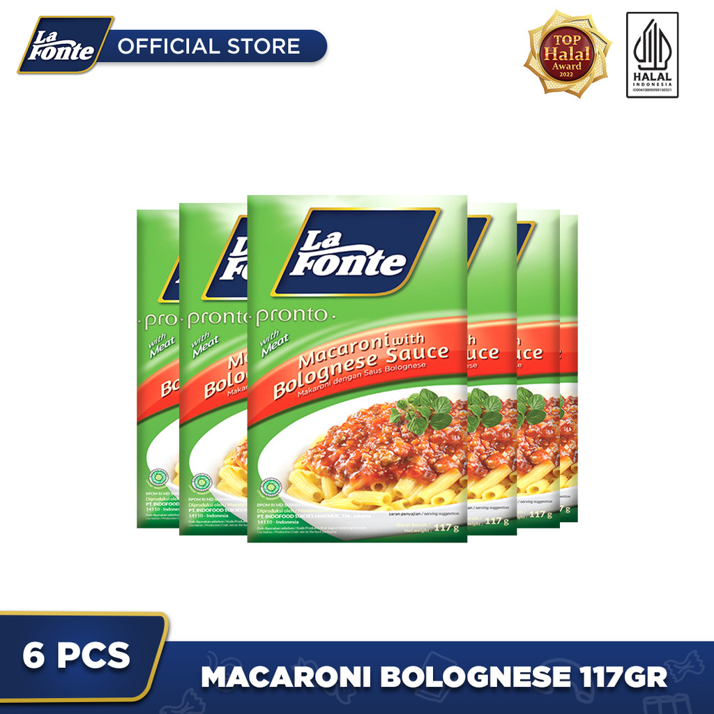 

6 PCS - La Fonte Macaroni Bolognese 117 Gr