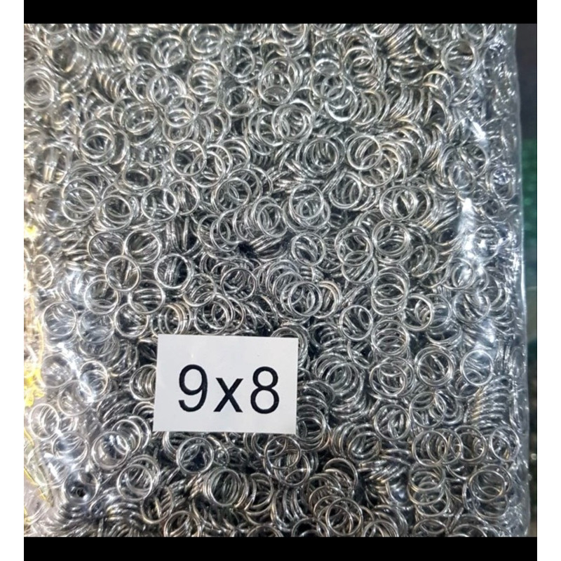 Manik Manik Ring 9x8 Silver 1kg / 1 Bungkus