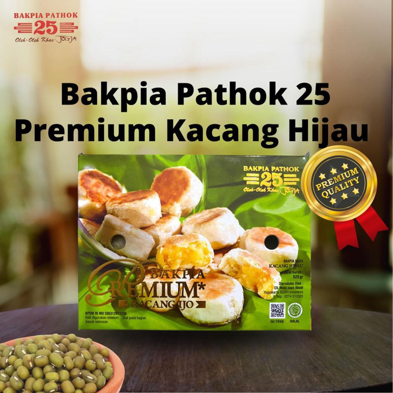 

bakpia premium kacang hijau kemas vakum
