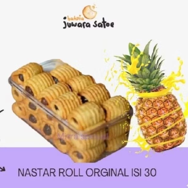 

Juwara Satoe Nastar Roll Original & Cokelat Isi 30