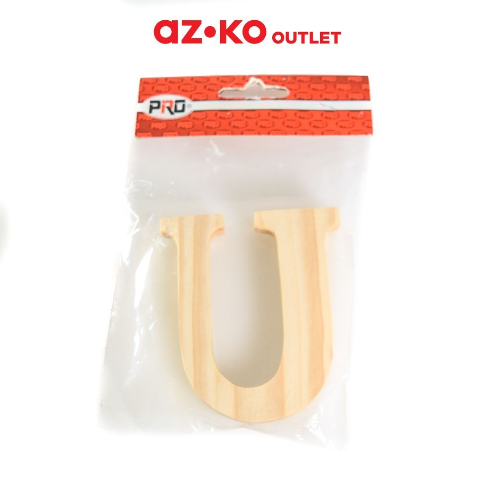 Huruf Rumah U Kayu 10 cm Huruf Penanda Rumah Hiasan Alphabet Pager Rumah Dekorasi Bentuk Alfabet