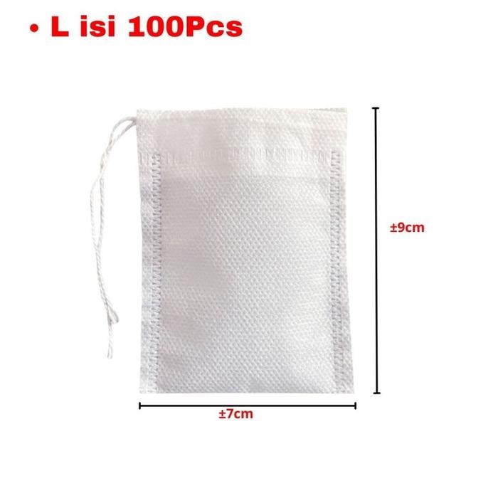 

Promo GTT Kantong Teh Celup Kosong Isi 100 Pcs Kantung Teh Kopi Rempah Food Tali - M terlaris