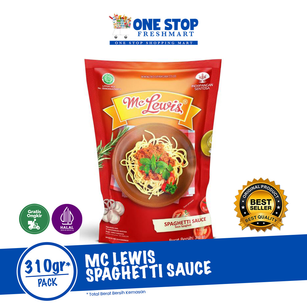 

MC LEWIS SPAGHETTI SAUCE 310GR