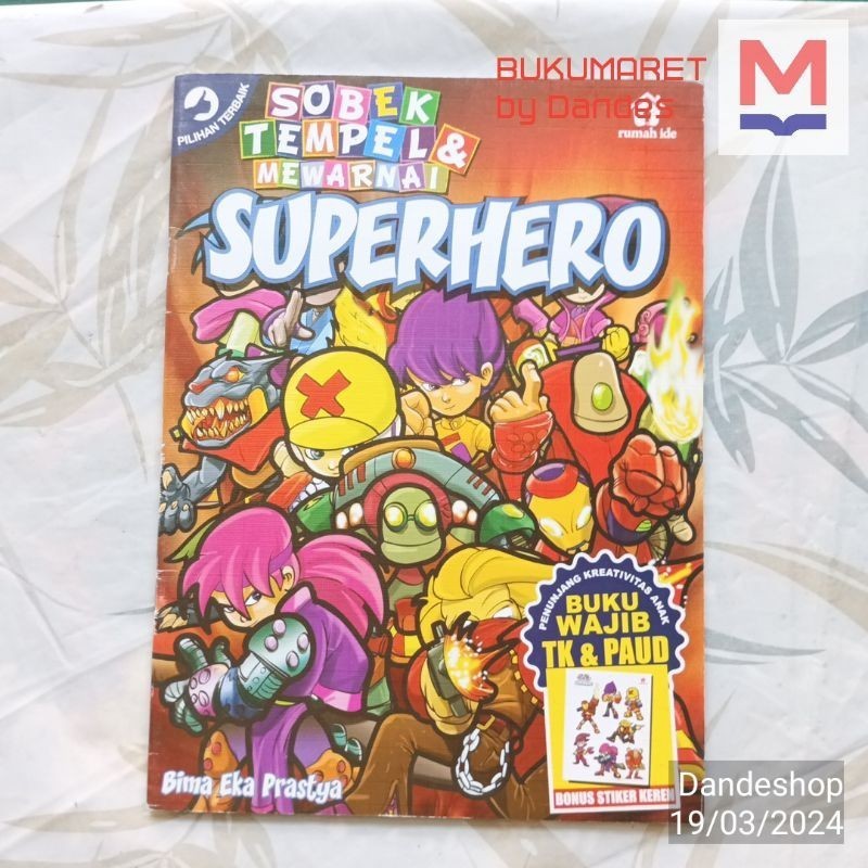 Sobek Tempel & Mewarnai Superhero - Buku anak