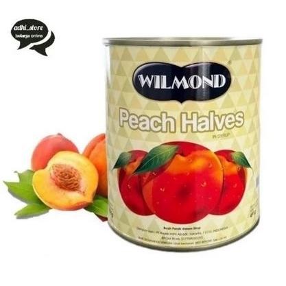 

Wilmond peach halves in syrup Buah persik dalam kaleng 825gr