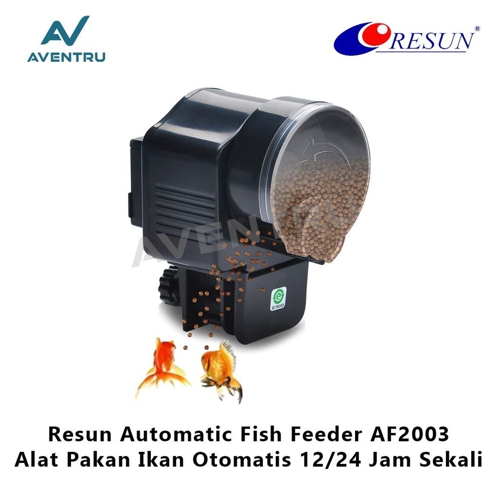 Resun Auto Fish Feeder Mesin Alat Pemberi Makan Pakan Ikan Otomatis