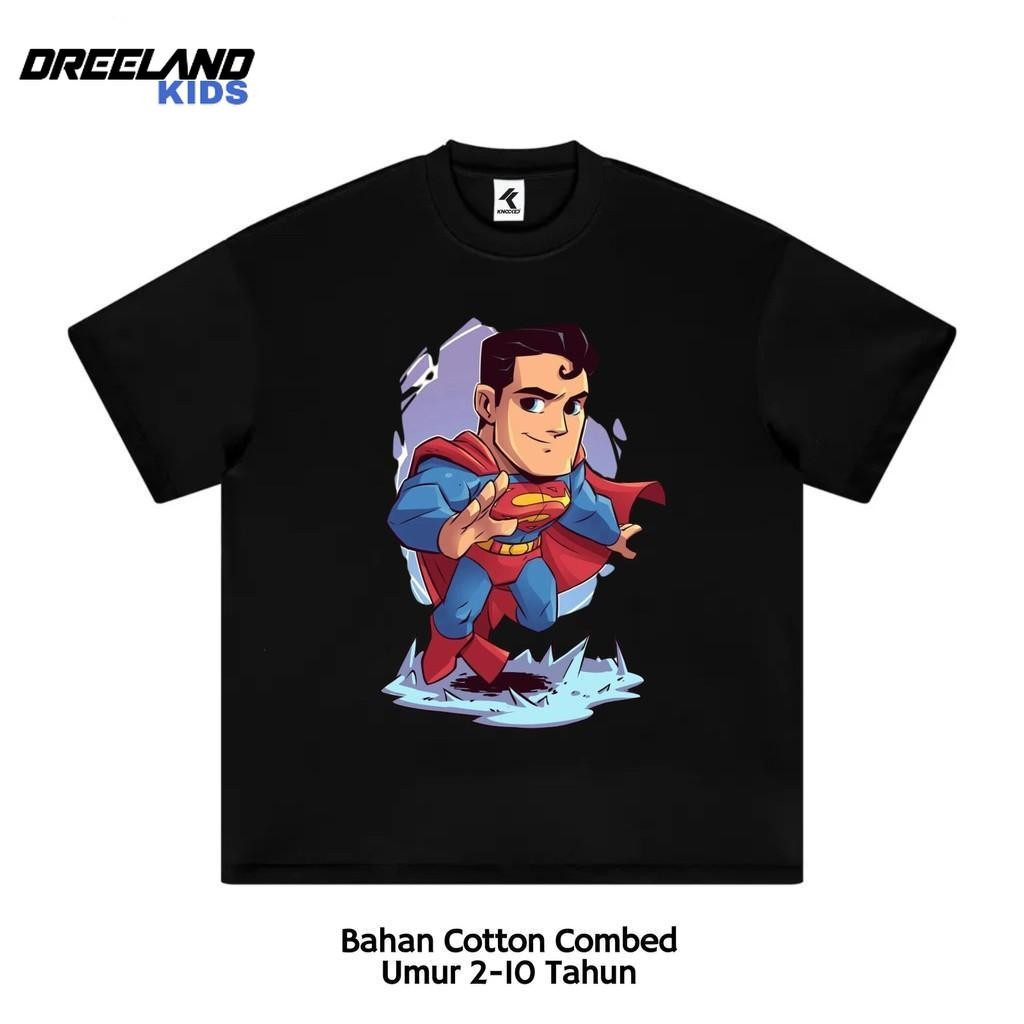 Dreeland Kids Kaos Anak Baju Anak Superman / Kaos Tshirt Anak Marvel Superman Laki Laki Perempuan