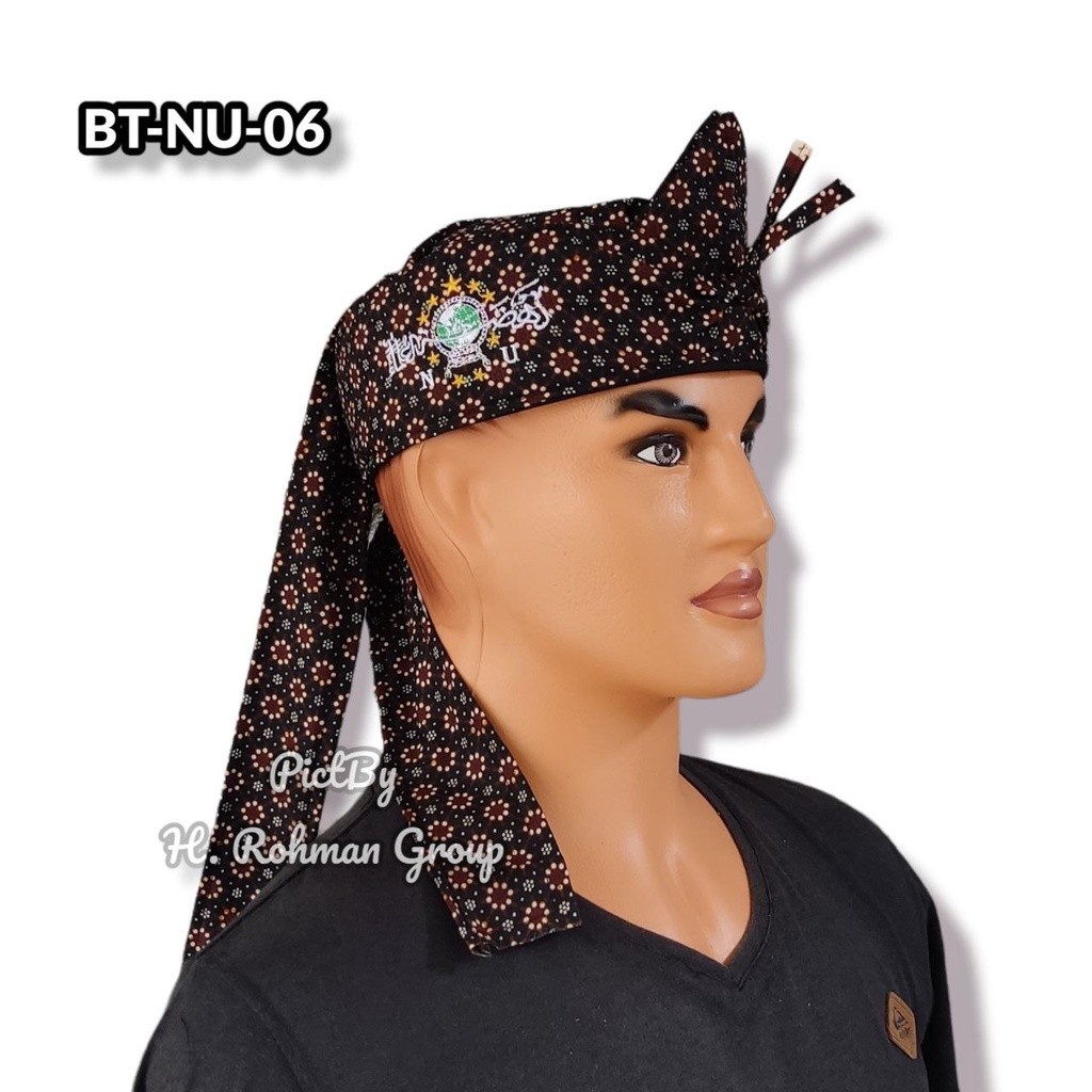 peci blangkon udeng batik bordir logo NU By Sorban Batik