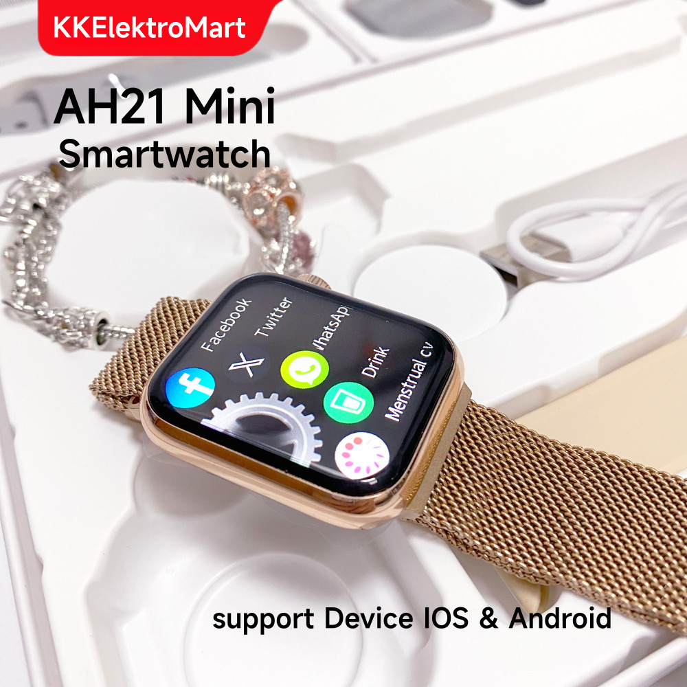Original AH21 Mini Smartwatch & Pandora Bracelet Gift Set – IP67 Waterproof Guaranteed
