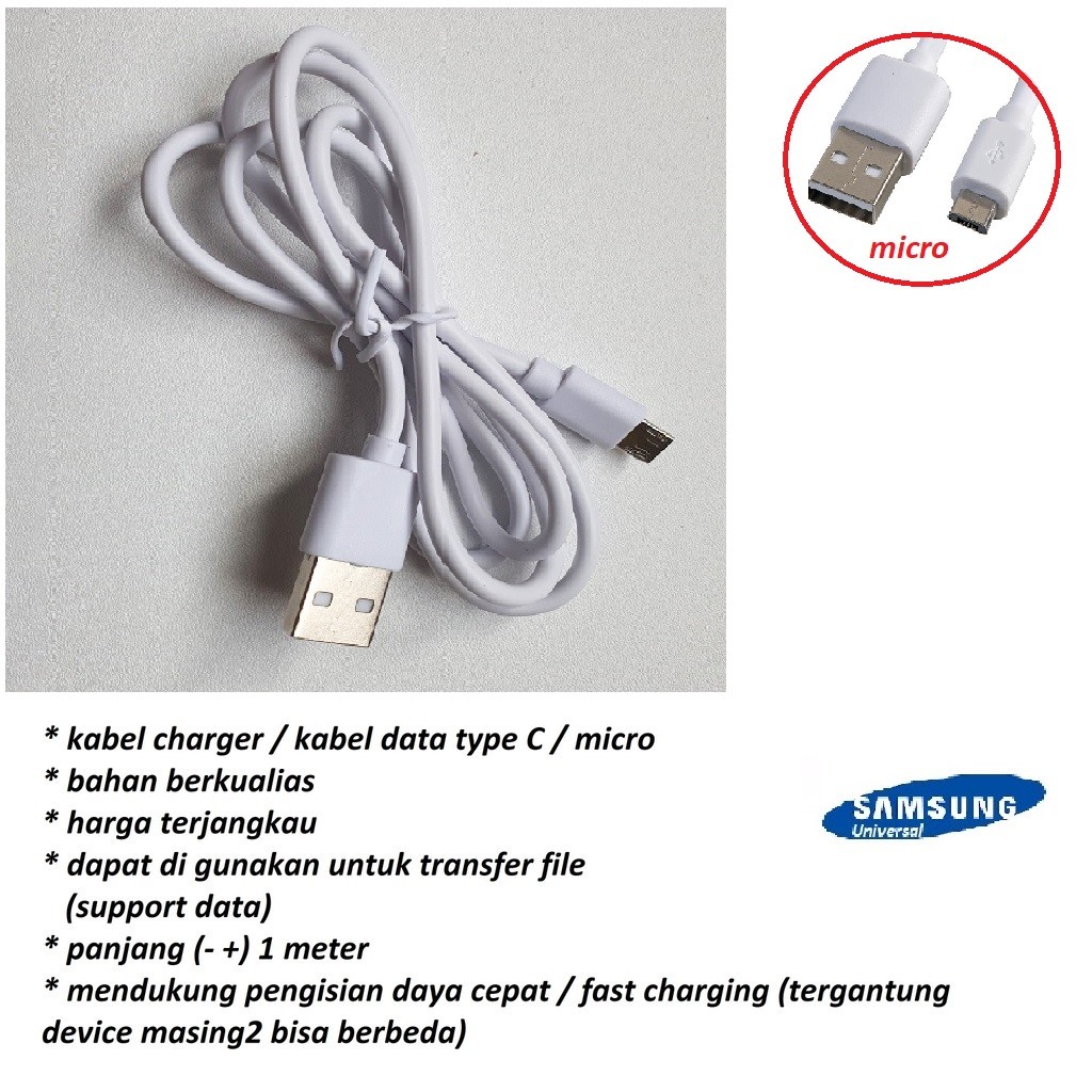 Usb micro kabel charger samsung S7 (SM-G930/SM-G9350) - S7 EDGE (SM-G935/SM-G9350)