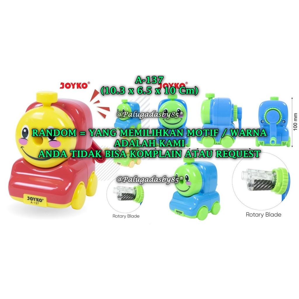 

(1 Biji) GROSIR Rautan Meja Putar JOYKO A-137 / Serutan Putar Sharpener Joyko A-137 (1 Biji)