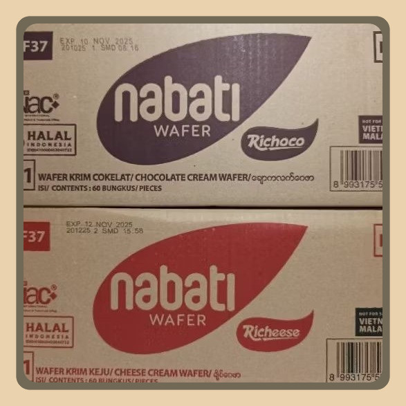 

Nabati Wafer 2000 1 Karton Isi 60Pcs Dus