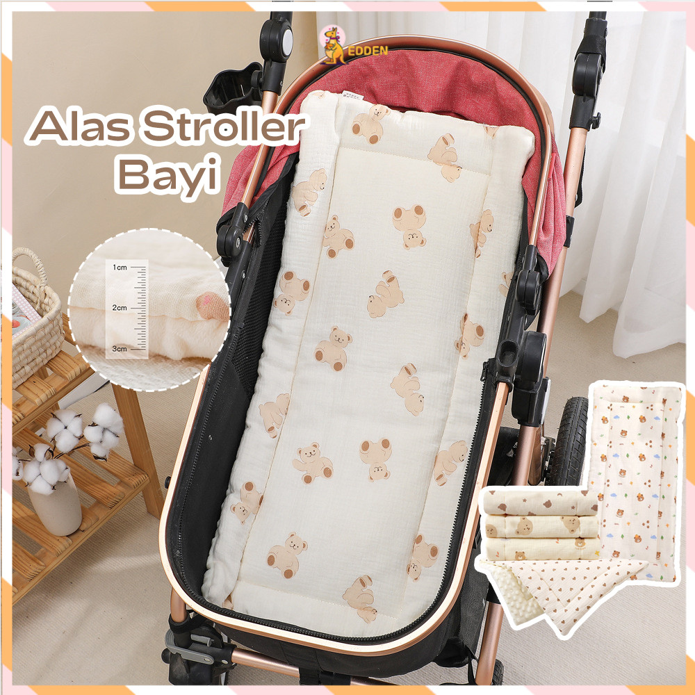 Edden Alas Stroller Bamboo Bubble Car Seat Bouncer Pad Bayi Tatakan Stroller Cotton