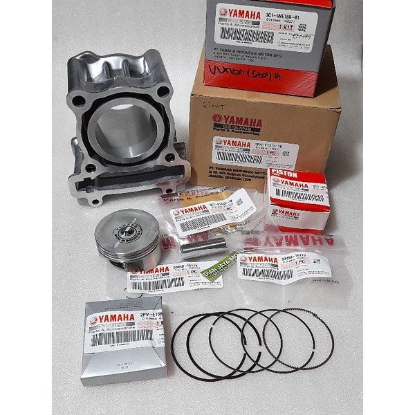 Boring Plus Piston Kit Original Yamaha Genuine Parts 1PA 3c1 Vixion Blok Seher Plus Piston Kit Ori Y