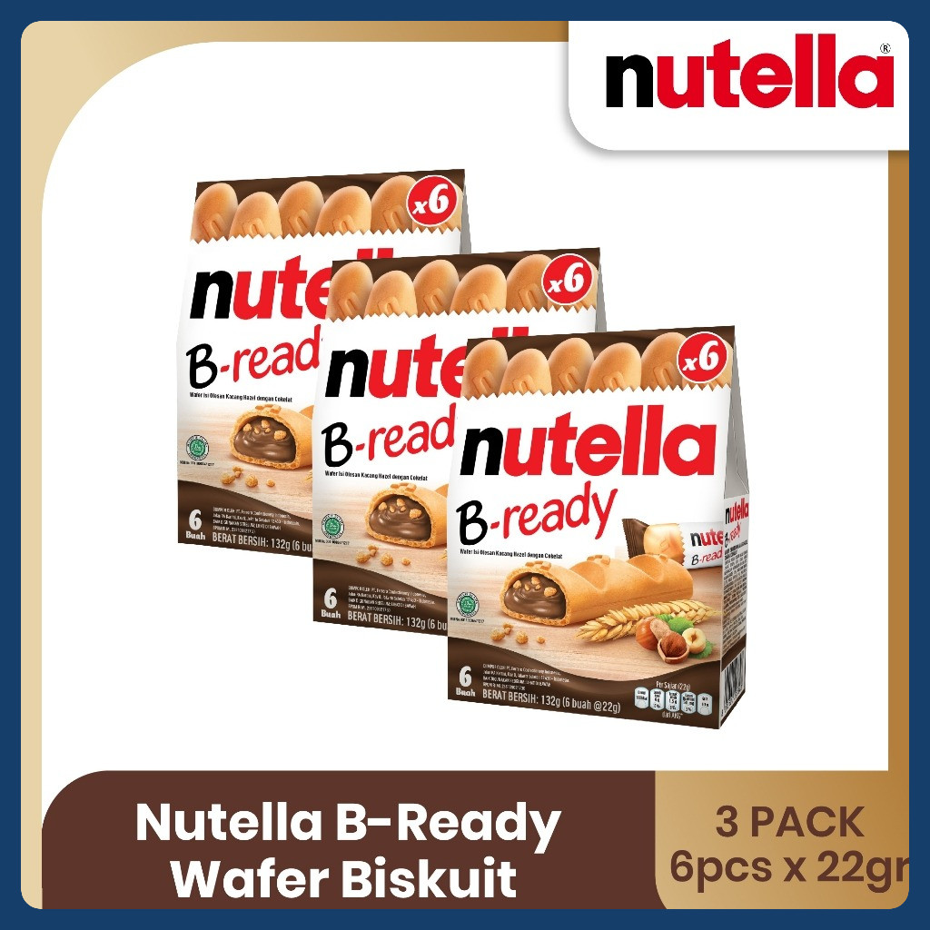 

Nutella B-Ready Wafer Biskuit 132gr - TRIPLEPACK