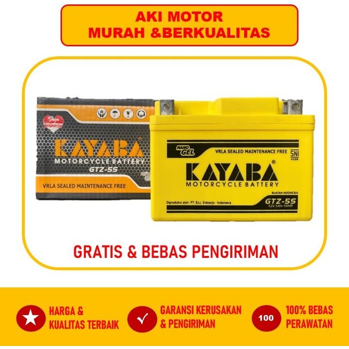 Aki Motor Honda Beat, Scoopy, Vario 110 Kayaba