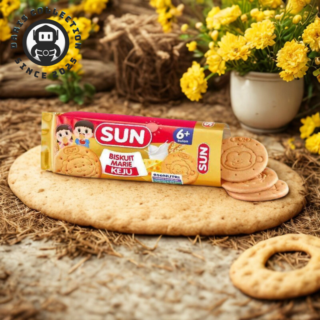 SUN Marie Keju Biskuit Bayi 6 Bulan Makanan Bayi Biskuit Bayi Makanan Cemilan Bayi Snack Mpasi DC