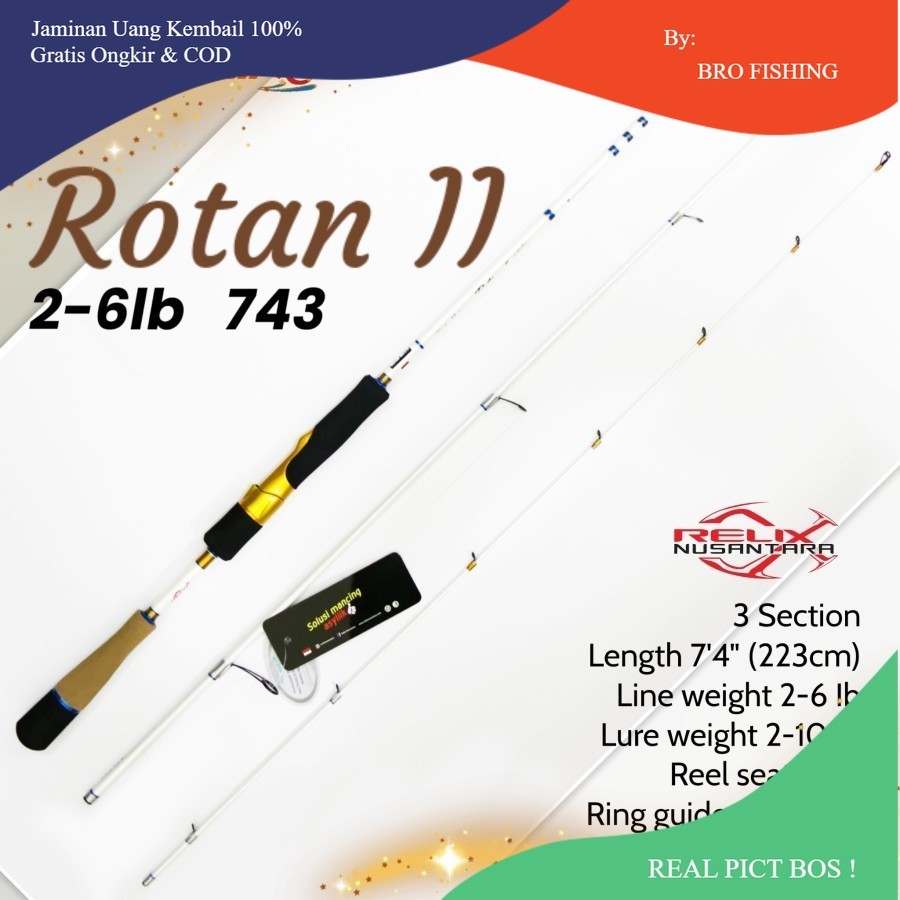 Joran Rotan II 743 Relix Nusantara