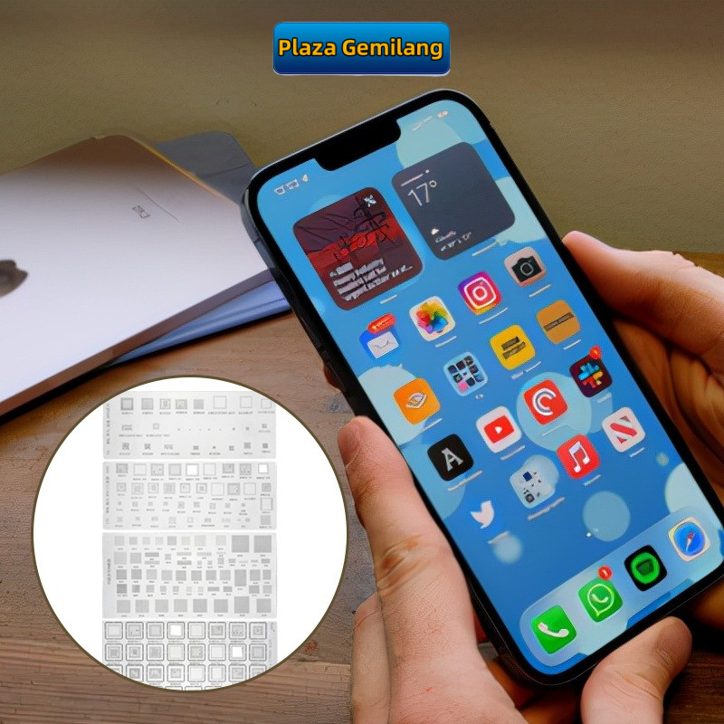 UORRIS 4PCS/set Cetakan Universal IC Plat Amaoe Amaoe A467 / A482 / A508 / 55Models / Stencil Plat B