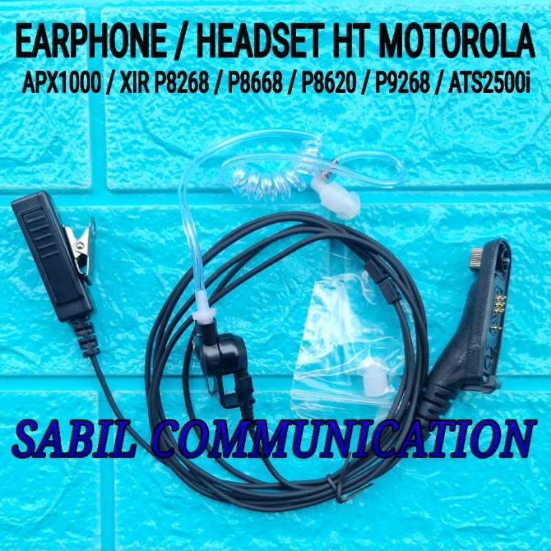 EARPHONE HT MOTOROLA APX1000 ATS 2500i XIR P8668 MURAH - HEADSET HT MOTOROLA APX 1000 ATS2500i MURAH