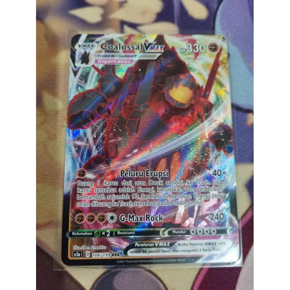 Pokemon TCG indonesia Coalossal Vmax