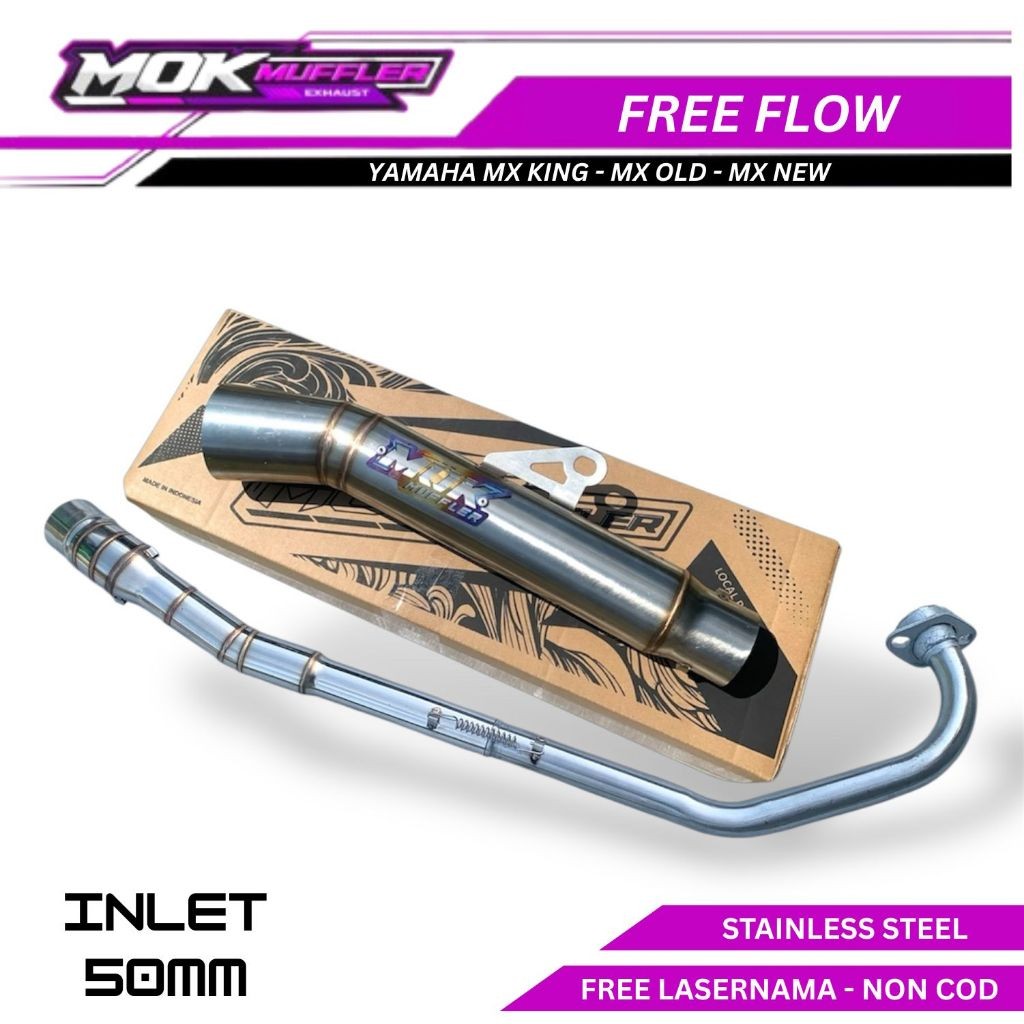 Knalpot Racing Yamaha MX King - Mx Old - Mx New Fullsystem Type Free Flow